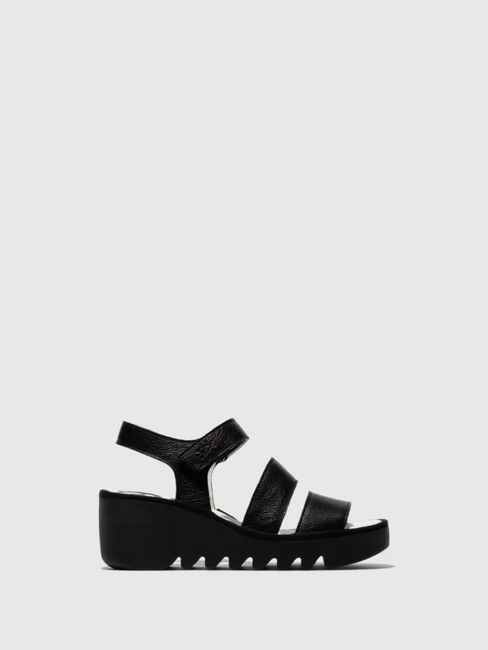 SlingBack Sandals BEXY575FLY BLACK Women Fly London Sandals