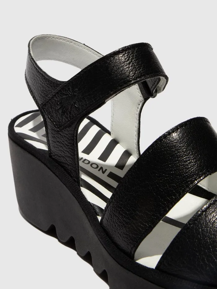 SlingBack Sandals BEXY575FLY BLACK Women Fly London Sandals