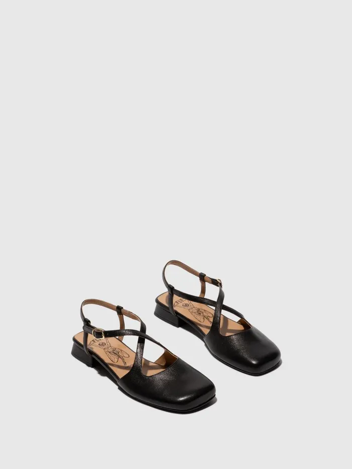 SlingBack Sandals CEFI270FLY BLACK Women Fly London Sandals