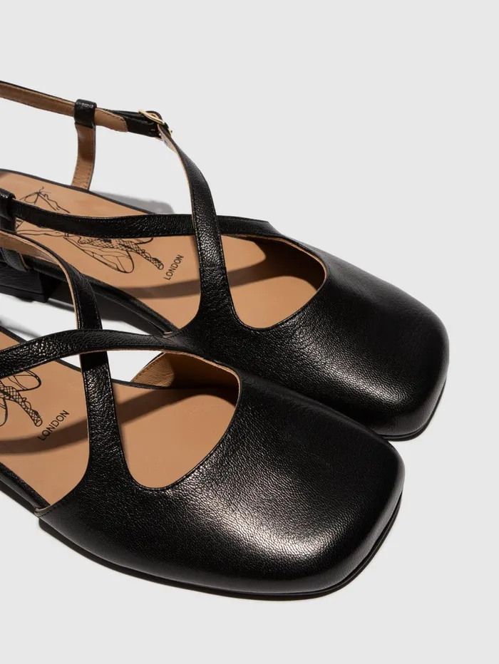 SlingBack Sandals CEFI270FLY BLACK Women Fly London Sandals