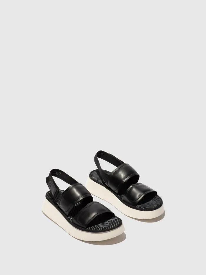 SlingBack Sandals CRAW467FLY BLACK Women Fly London Sandals