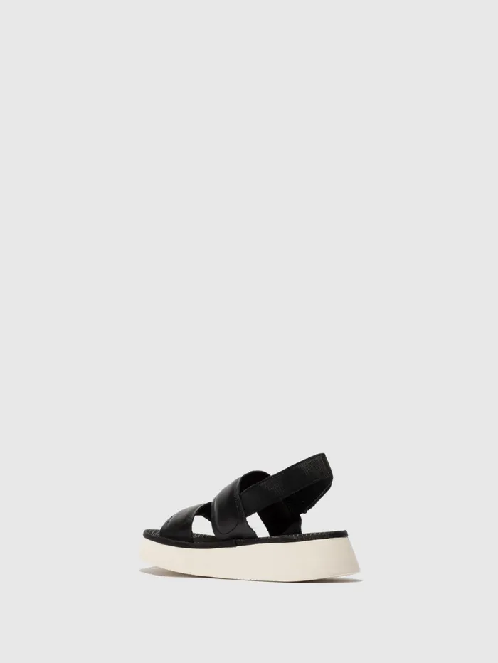 SlingBack Sandals CRAW467FLY BLACK Women Fly London Sandals