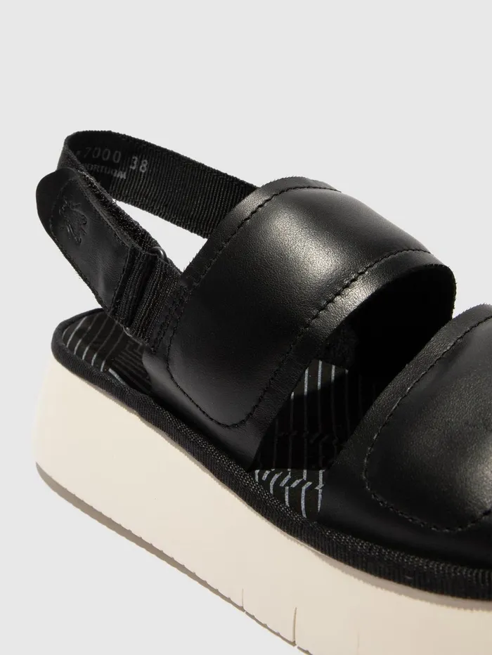 SlingBack Sandals CRAW467FLY BLACK Women Fly London Sandals
