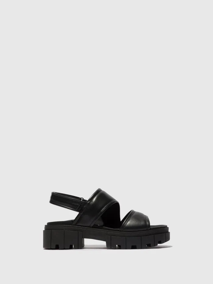 SlingBack Sandals JIRA865FLY BLACK Women Fly London Sandals