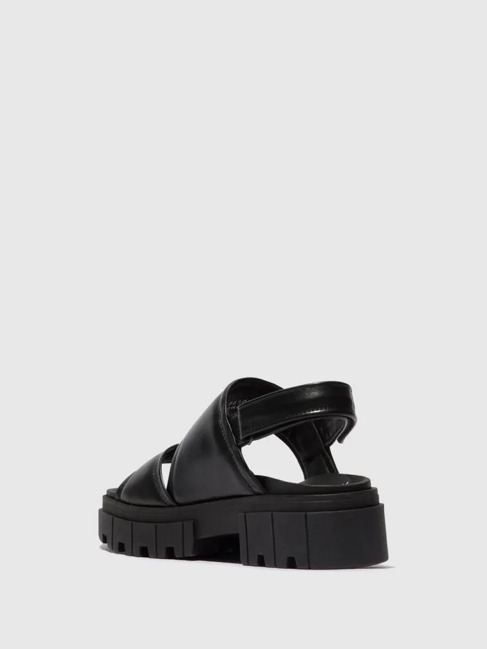 SlingBack Sandals JIRA865FLY BLACK Women Fly London Sandals