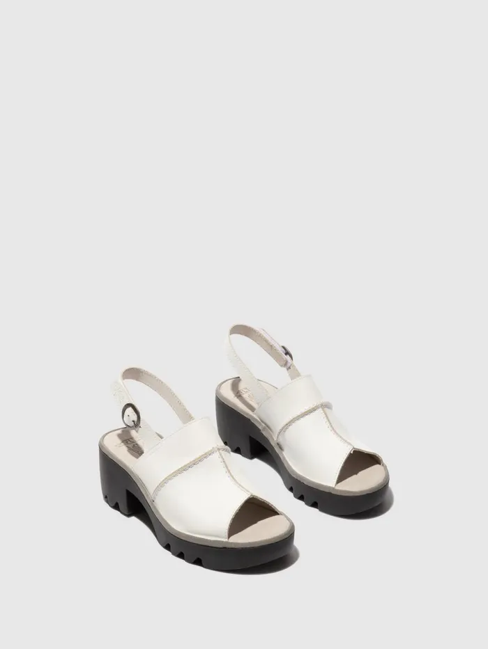 SlingBack Sandals TUPI495FLY OFF WHITE Women Fly London Sandals
