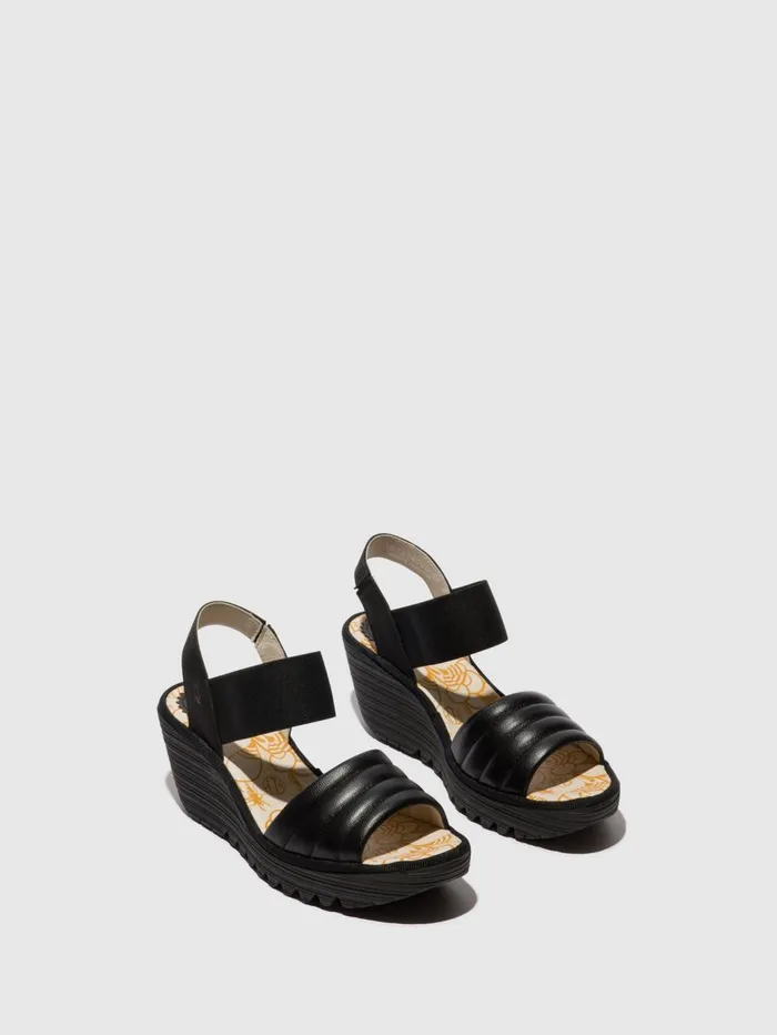 SlingBack Sandals YIKO414FLY BLACK Women Fly London Sandals