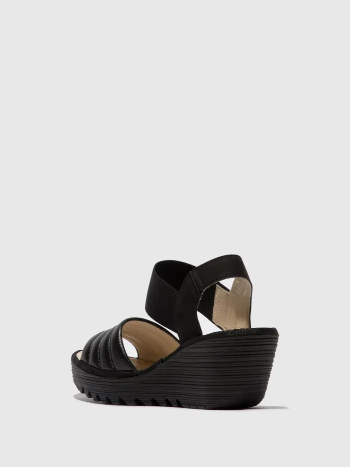 SlingBack Sandals YIKO414FLY BLACK Women Fly London Sandals