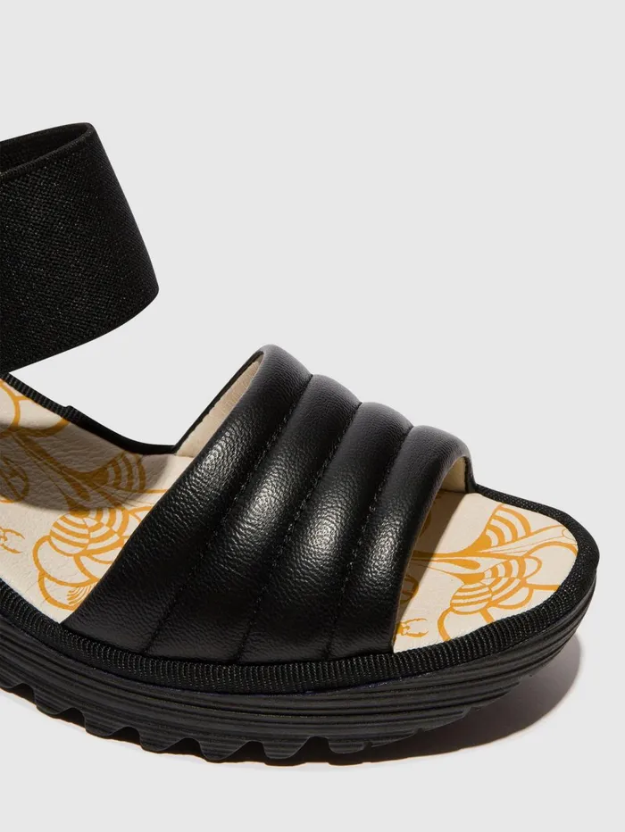 SlingBack Sandals YIKO414FLY BLACK Women Fly London Sandals