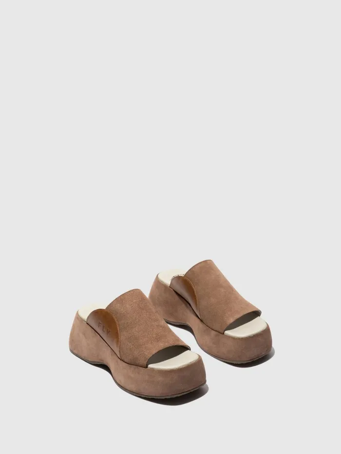 Slipon Mules BEZI078FLY TAUPECAMEL Women Fly London Mules