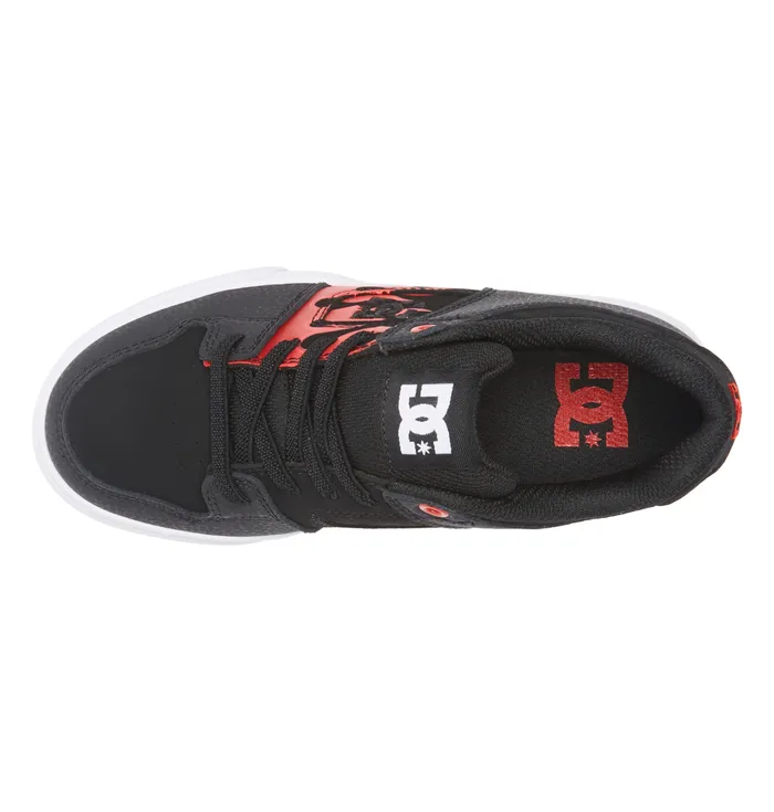 Sneakers DC Shoes Kids Boy8217s Pure Elastic Waist Lace Shoes redgreygrey