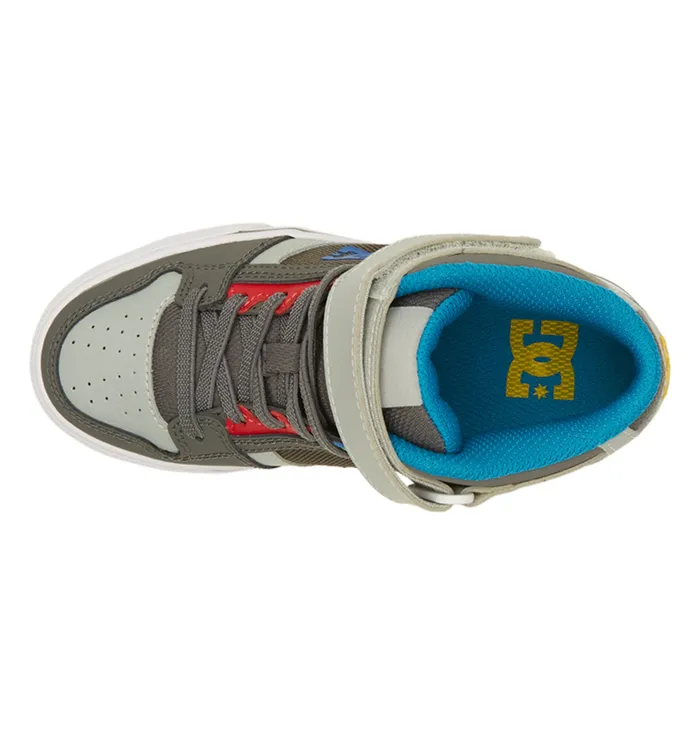 Sneakers DC Shoes Kids Pure High Elastic Waist Lace HighTop Shoes greygreen
