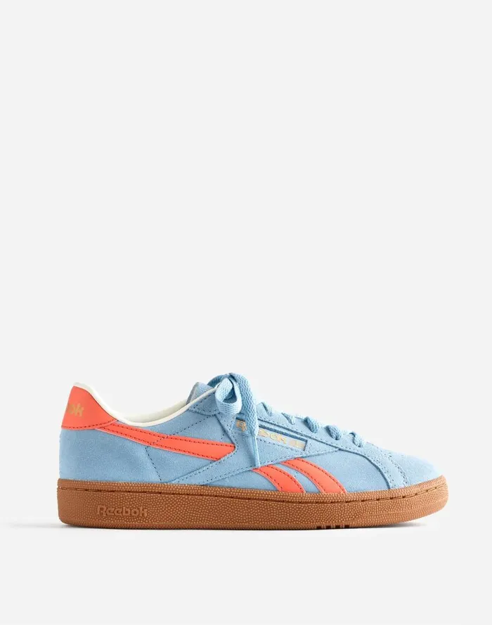 Sneakers Women Madewell Reebok Club C Grounds UK Sneakers Soft Blue Super Charged