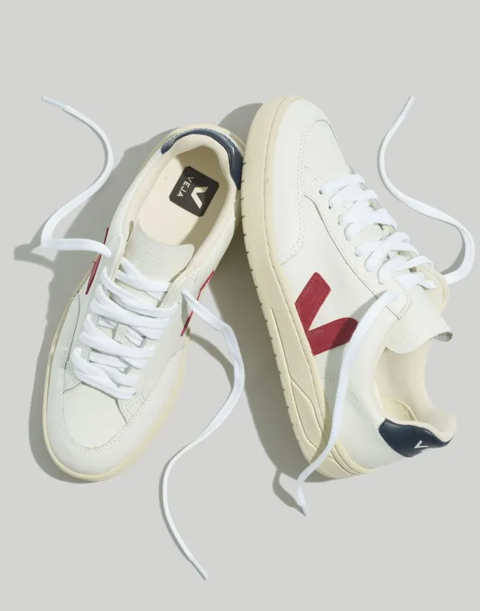 Sneakers Women Madewell Veja V12 Mesh Sneakers Extra White Marsala Nautico