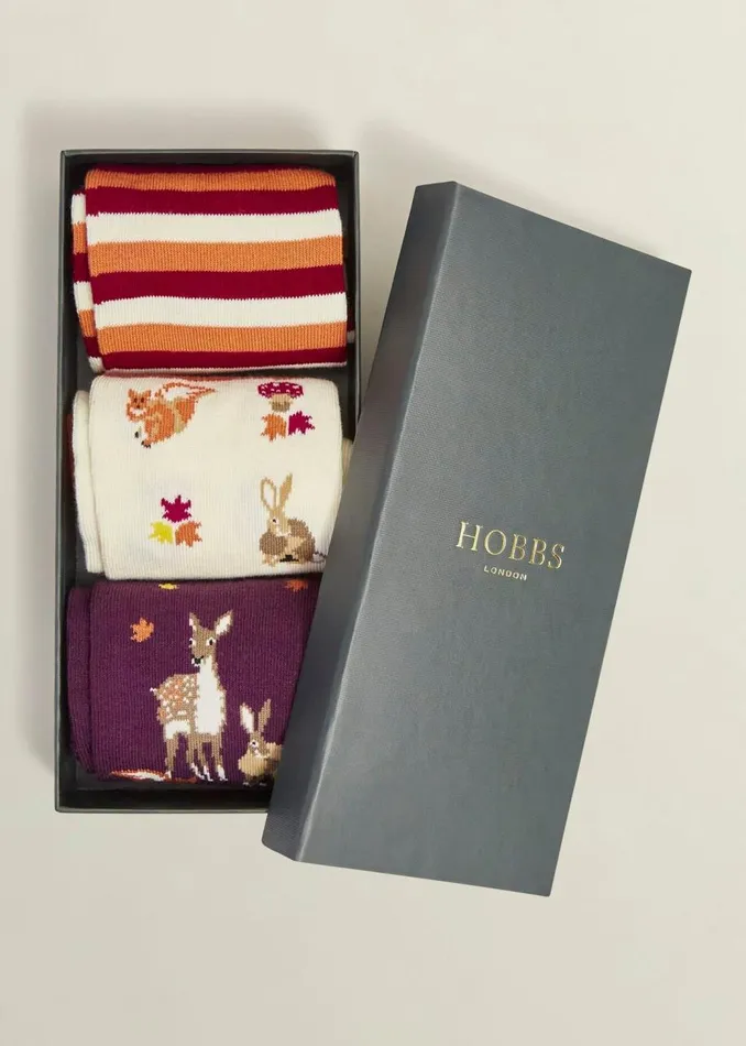 Socks and Tights Women HOBBS Woodland Sock Set Multi