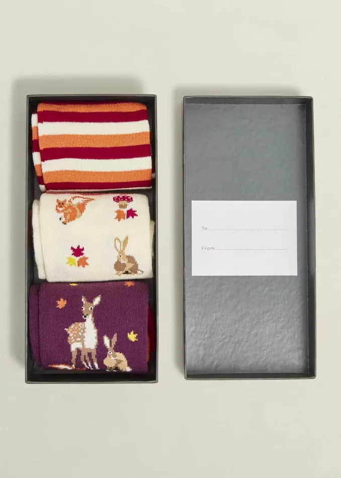 Socks and Tights Women HOBBS Woodland Sock Set Multi