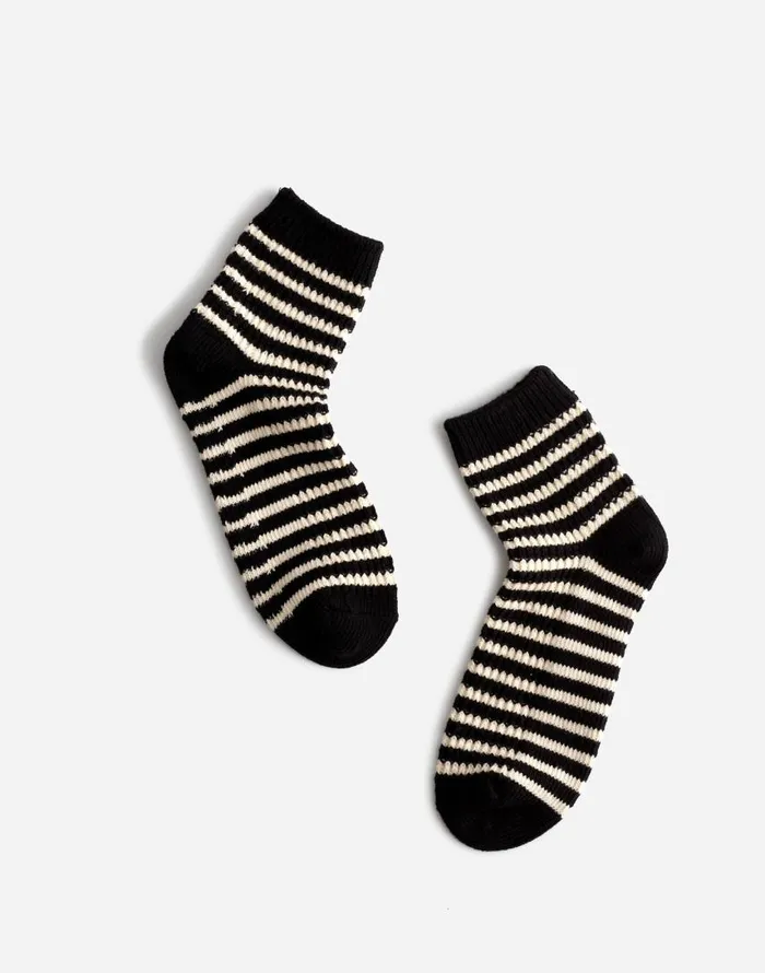 Socks Women Madewell WaffleKnit Ankle Socks True Black