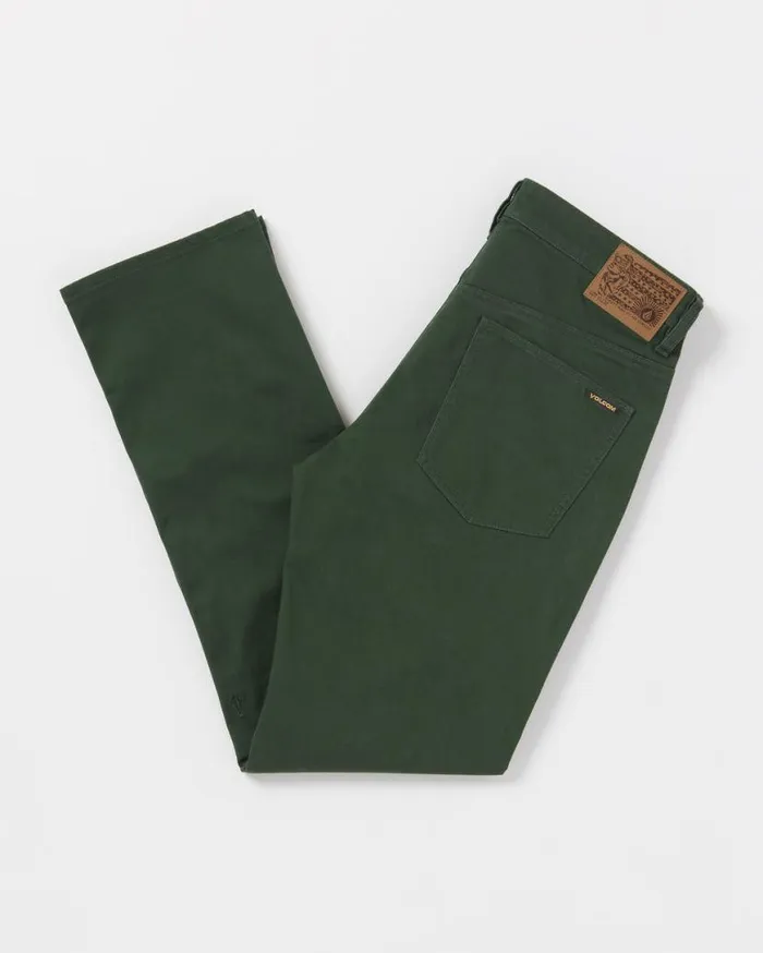 Solver 5 Pocket Slub Pants 8211 Dark Forest Mens Volcom Pants