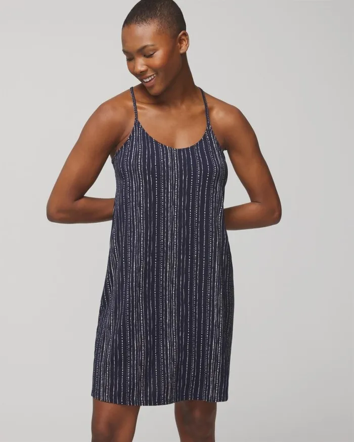 Soma Cool Nights Strappy Sleepshirt Capri Stripe H White Smk Women Sleepshirts Soma Cool Nights Strappy Sleepshirt Capri Stripe H White Smk Women Sleepshirts