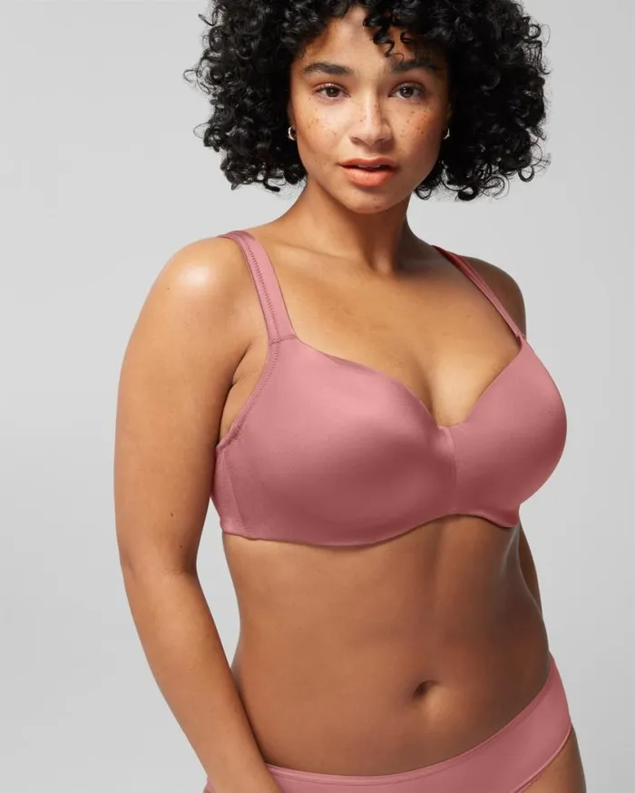 Soma Stunning Support Smooth Balconette Bra Clay Rose Women Bras