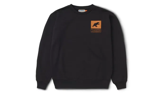 Sport Bear Logo Sweatshirt 8211 Jet Black Desert Sun Men Karhu Sweatshirts
