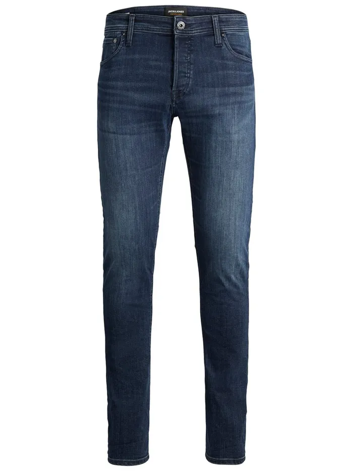 Spray On Jeans JACK and JONES Mens TOM ORIGINAL AM 812 SKINNY FIT JEANS Blue Blue Denim