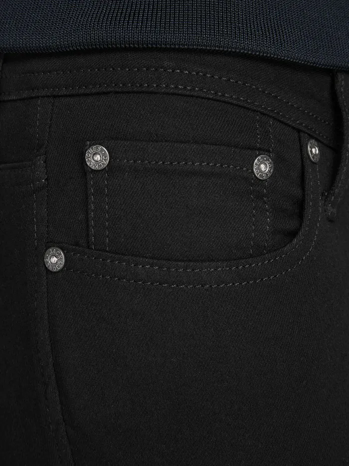 Spray On Jeans JACK and JONES Mens TOM ORIGINAL AM 816 SKINNY FIT JEANS Black Black Denim