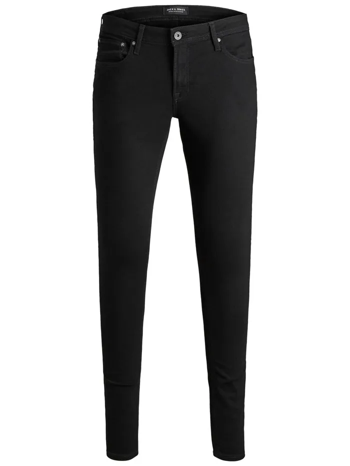 Spray On Jeans JACK and JONES Mens TOM ORIGINAL AM 816 SKINNY FIT JEANS Black Black Denim