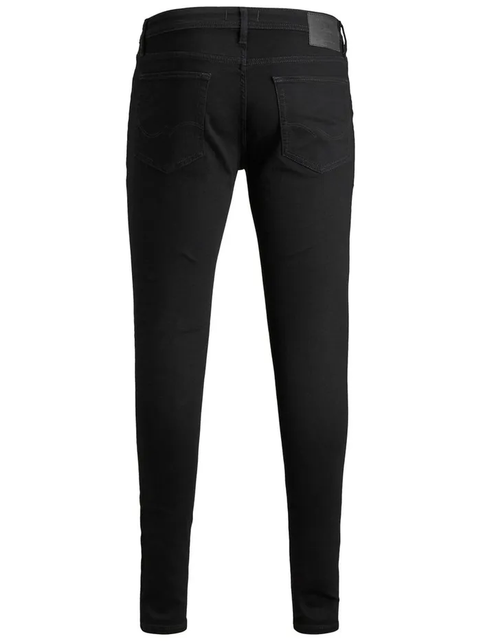 Spray On Jeans JACK and JONES Mens TOM ORIGINAL AM 816 SKINNY FIT JEANS Black Black Denim