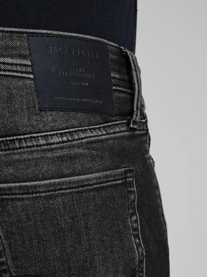 Spray On Jeans JACK and JONES Mens TOM ORIGINAL AM 817 SKINNY FIT JEANS Grey Black Denim