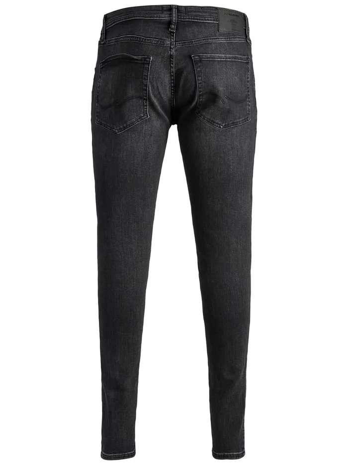 Spray On Jeans JACK and JONES Mens TOM ORIGINAL AM 817 SKINNY FIT JEANS Grey Black Denim