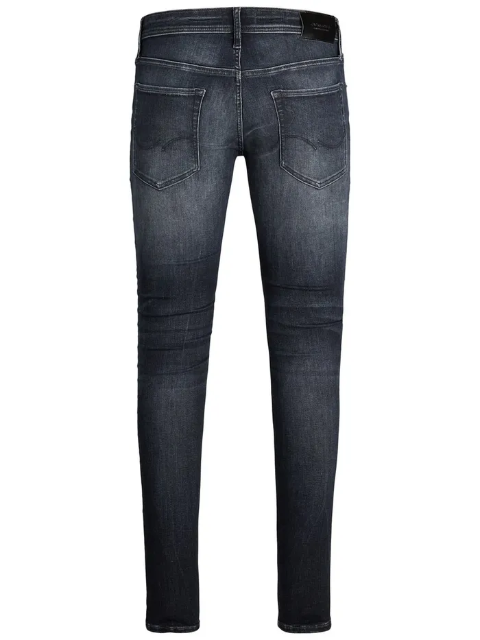 Spray On Jeans JACK and JONES Mens TOM ORIGINAL JOS 251 SPS SKINNY FIT JEANS Black Black Denim