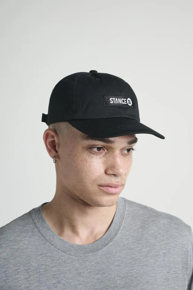 Standard Adjustable Cap With Butter Blend Black MenWomenKids Stance Hats and Beanies
