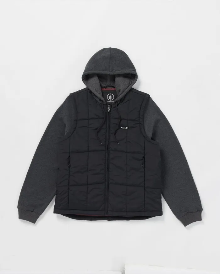 Stayner Hood Jacket 8211 Black Mens Volcom Jackets