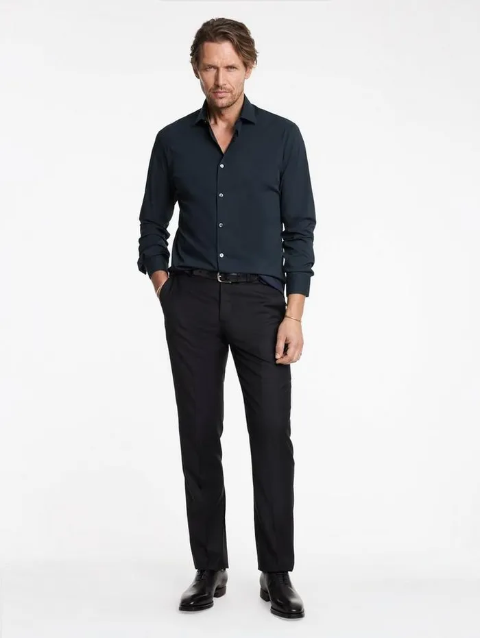 STELLA DRESS SHIRT Navy Men John Varvatos Shirts