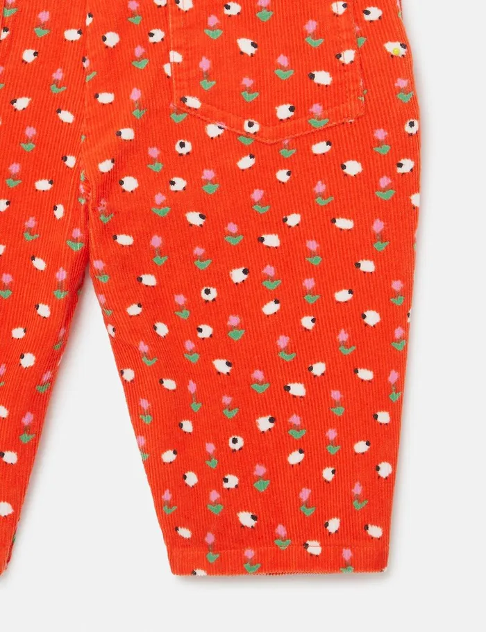 Stella McCartney Baby Girls Kids Floral Pattern Overalls Red