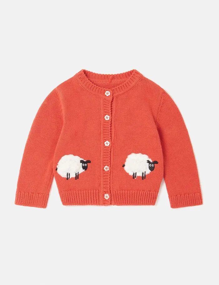 Stella McCartney Baby Girls Kids Sheep Pattern LongSleeve TShirt Red