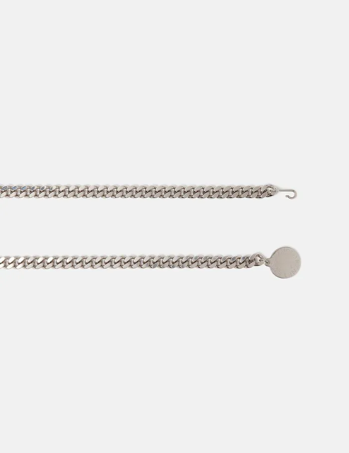 Stella McCartney Belts Women Falabella Chain Belt Metallic Silver Stella McCartney Belts Women Falabella Chain Belt Metallic Silver