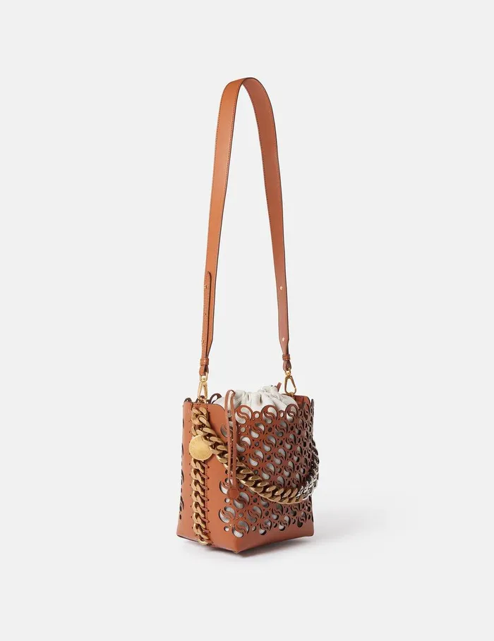 Stella McCartney Crossbody Bags Women Frayme SWave Bucket Bag Tan Stella McCartney Crossbody Bags Women Frayme SWave Bucket Bag Tan
