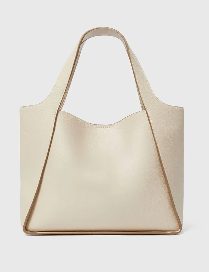Stella McCartney Crossbody Bags Women Logo Top Handle Crossbody Tote Bag Cream Stella McCartney Crossbody Bags Women Logo Top Handle Crossbody Tote Bag Cream