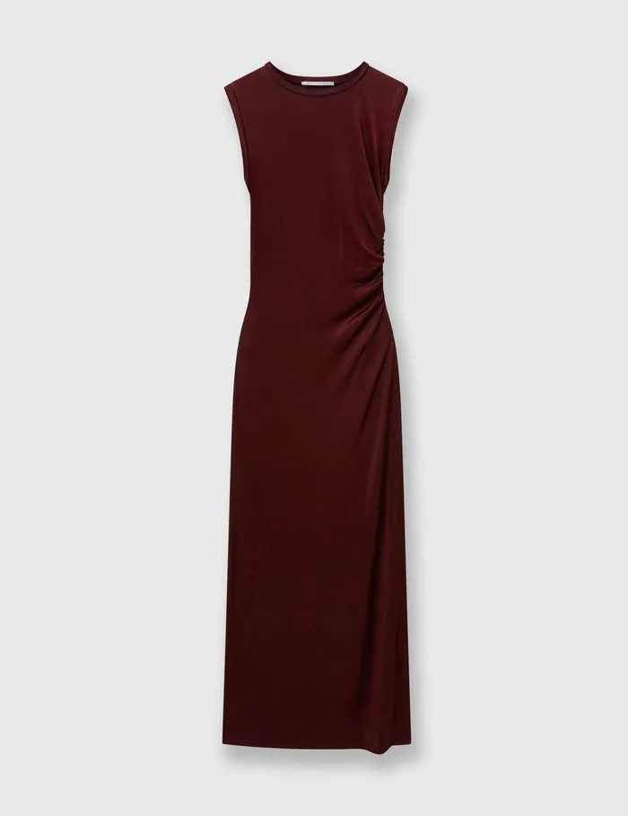 Stella McCartney Dresses Women Sleeveless Maxi Dress Dark Cherry