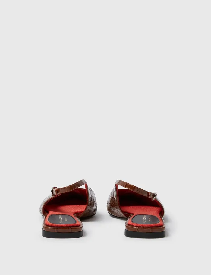 Stella McCartney Flats Women Elsa Slingback Flats Brown