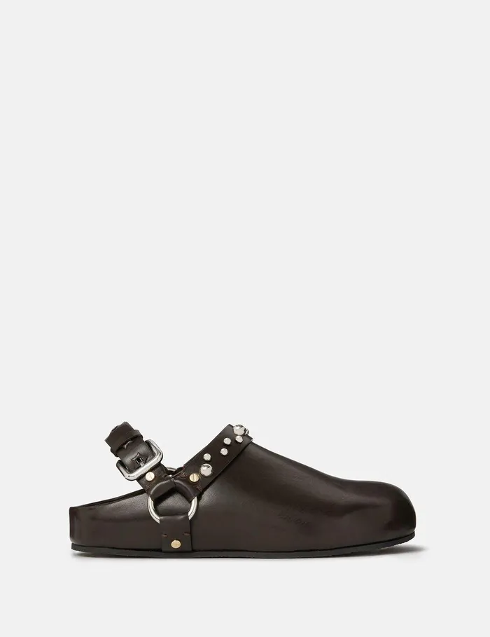 Stella McCartney Flats Women Elyse Studded Clogs Brown