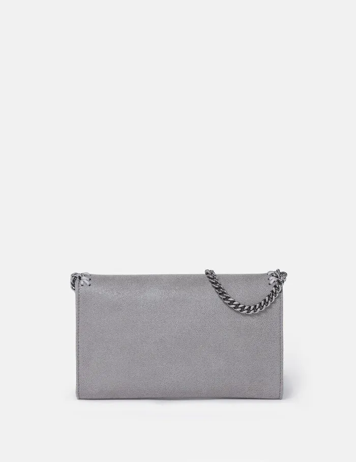 Stella McCartney Iconic Falabella Women Falabella Lips Wallet Crossbody Bag Grey