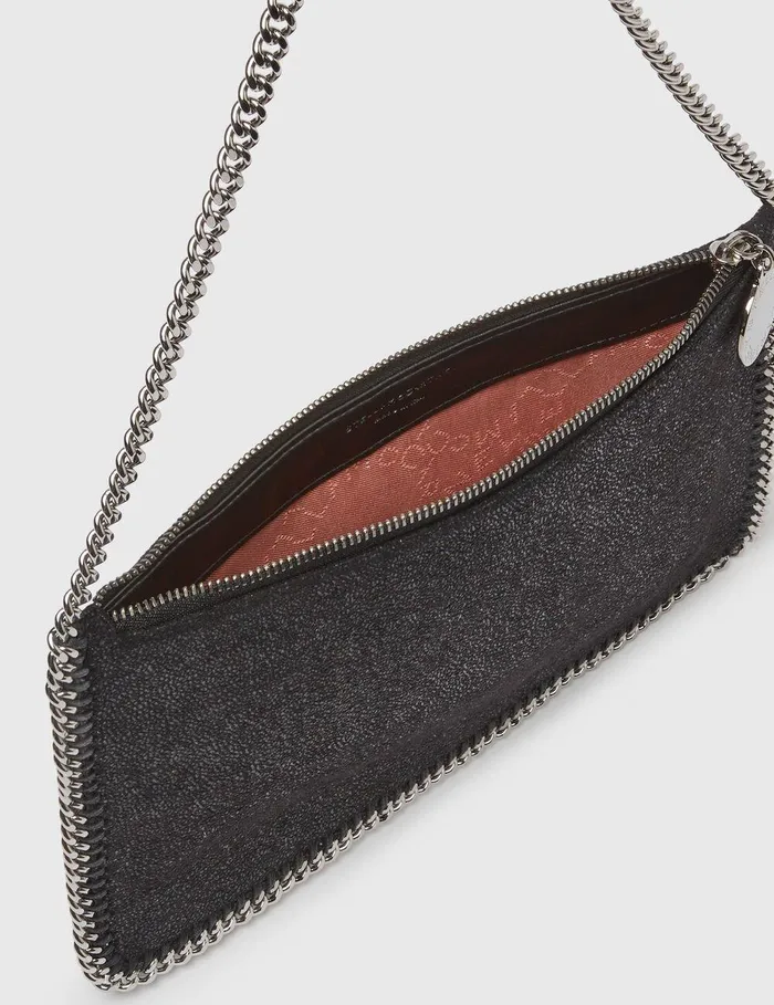 Stella McCartney Iconic Falabella Women Falabella Pochette Shoulder Bag Black