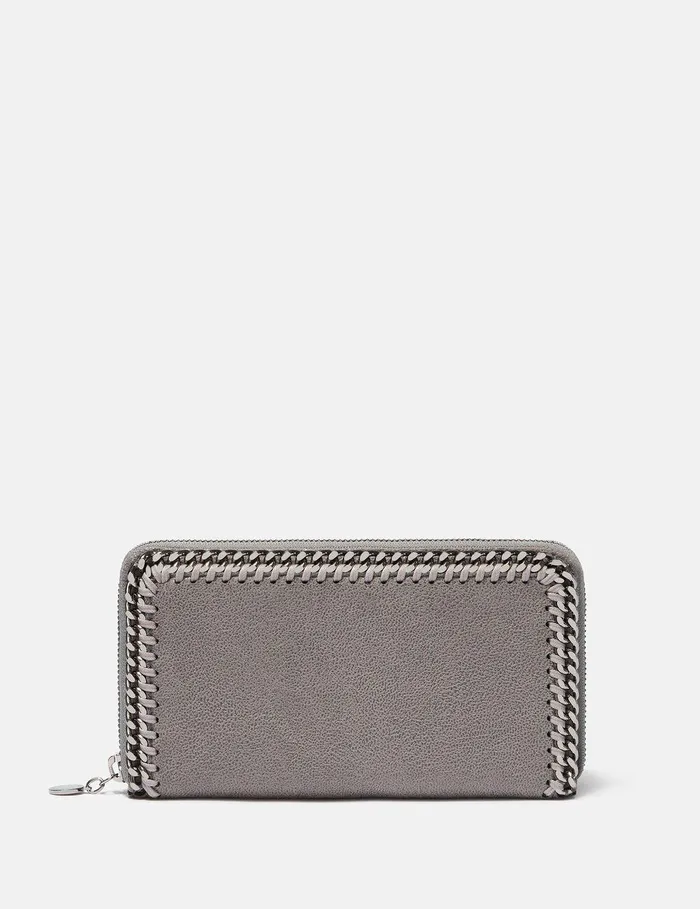 Stella McCartney Iconic Falabella Women Falabella Zip Continental Wallet Light Grey