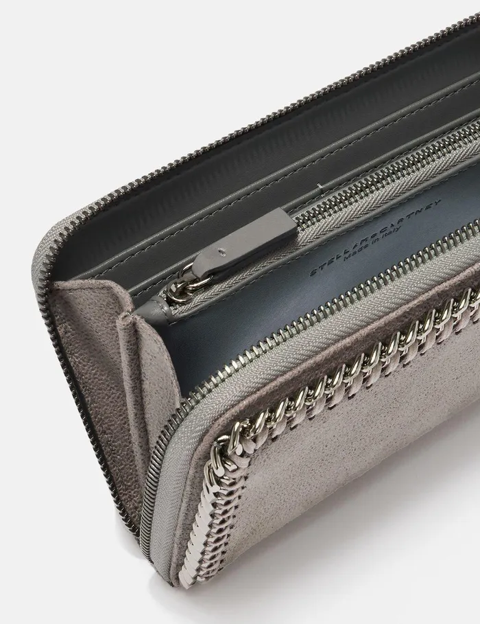 Stella McCartney Iconic Falabella Women Falabella Zip Continental Wallet Light Grey