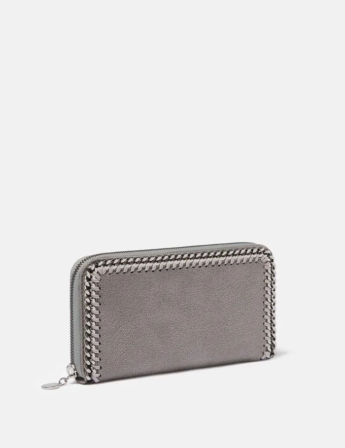 Stella McCartney Iconic Falabella Women Falabella Zip Continental Wallet Light Grey