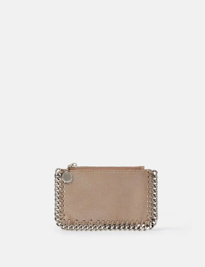 Stella McCartney Iconic Falabella Women Falabella Zipper Cardholder Pink Pearl