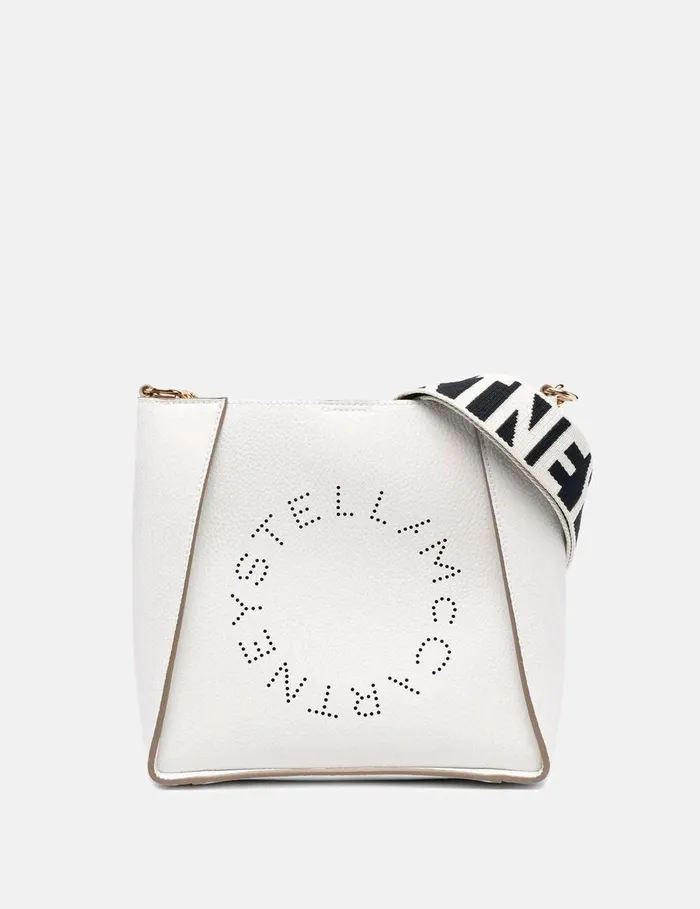 Stella McCartney Logo Bag Women Logo Crossbody Bag Pure White